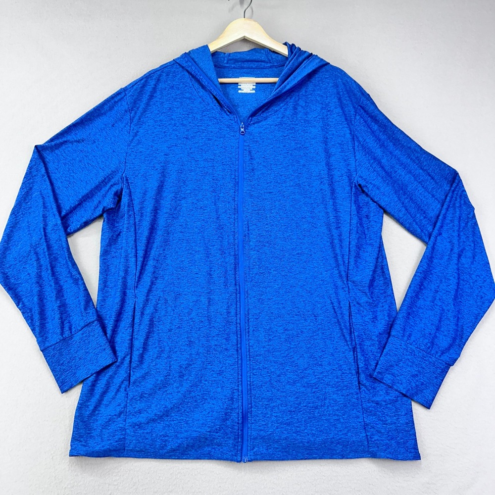 MOHEEN Hoodie Mens XL Blue Lightweight Hiking‎ Long Sleeve Pullover Backpacking